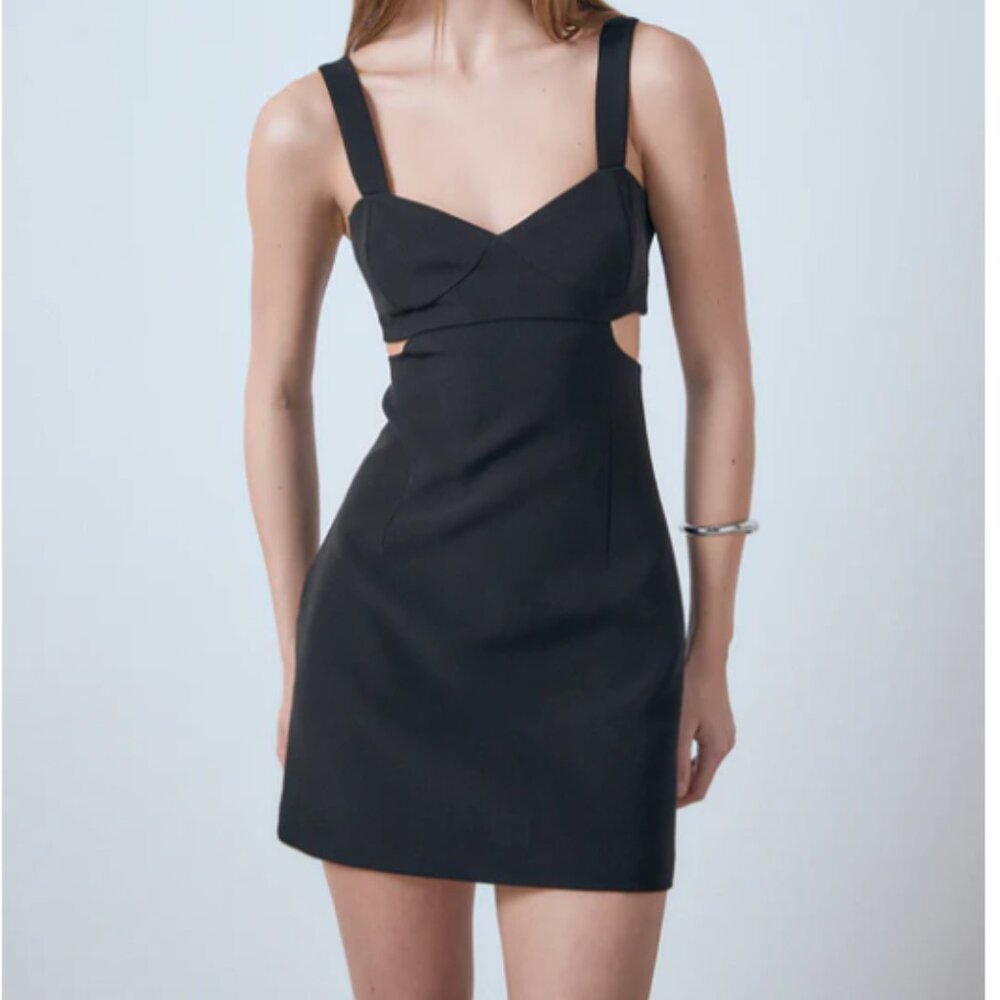 Endless Rose Black XS Mini Bodycon Cutout